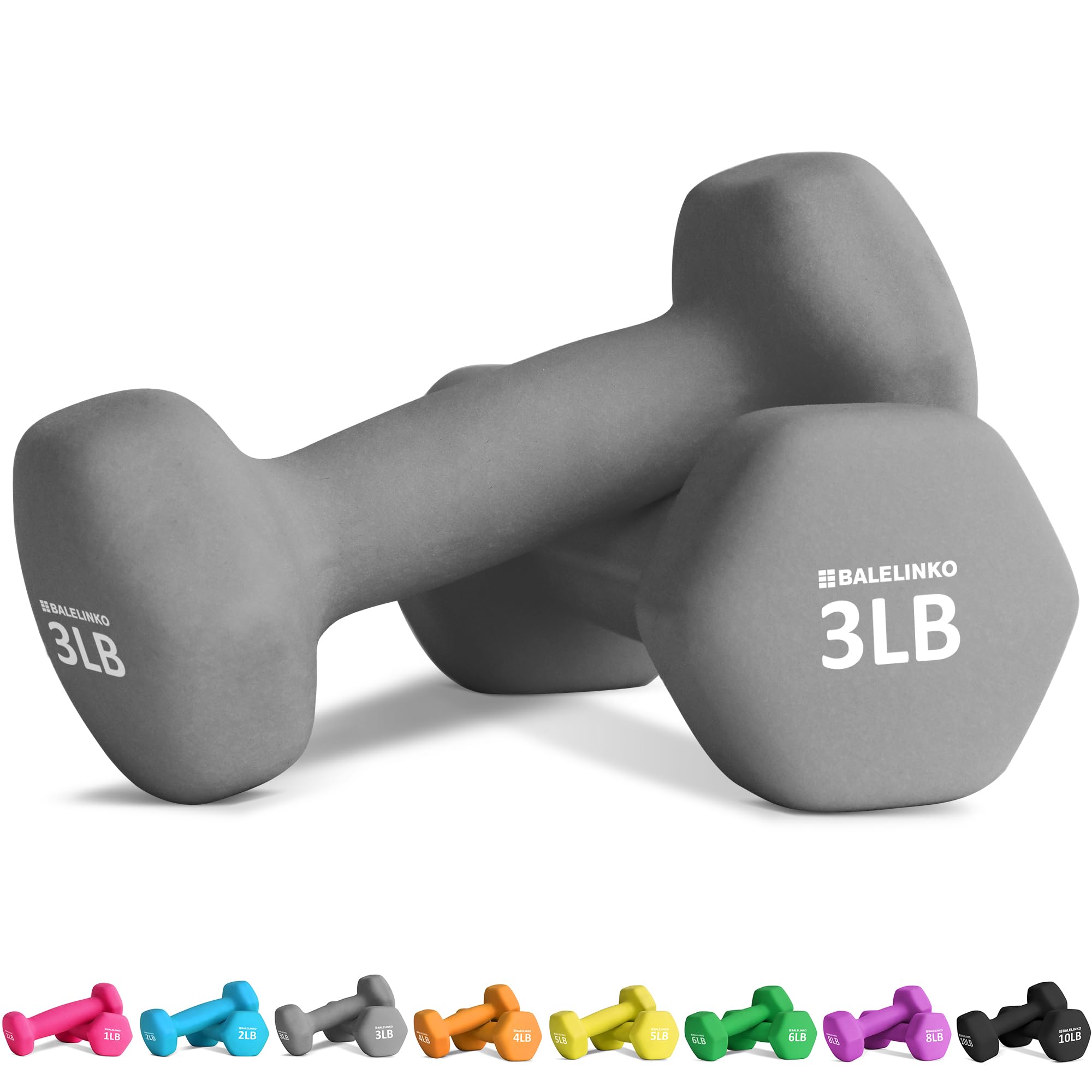 Balelinko Home Gym Equipment Workouts Strength Training Weight Loss Pilates Weights Yoga Sets Weights for Women, Men, Seniors and Youth