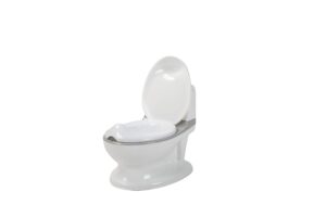 babydan children training potty with flushing sound. 100% pvc free. white/grey