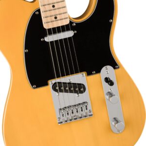 Squier Affinity Series Telecaster Electric Guitar, with 2-Year Warranty, Butterscotch Blonde, Maple Fingerboard