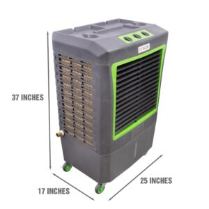 OEMTOOLS 23968 3-Speed Evaporative Cooler, Green and Gray, Cools Up to 950 Square Feet, 3100 CFM, Portable Cooler Fan