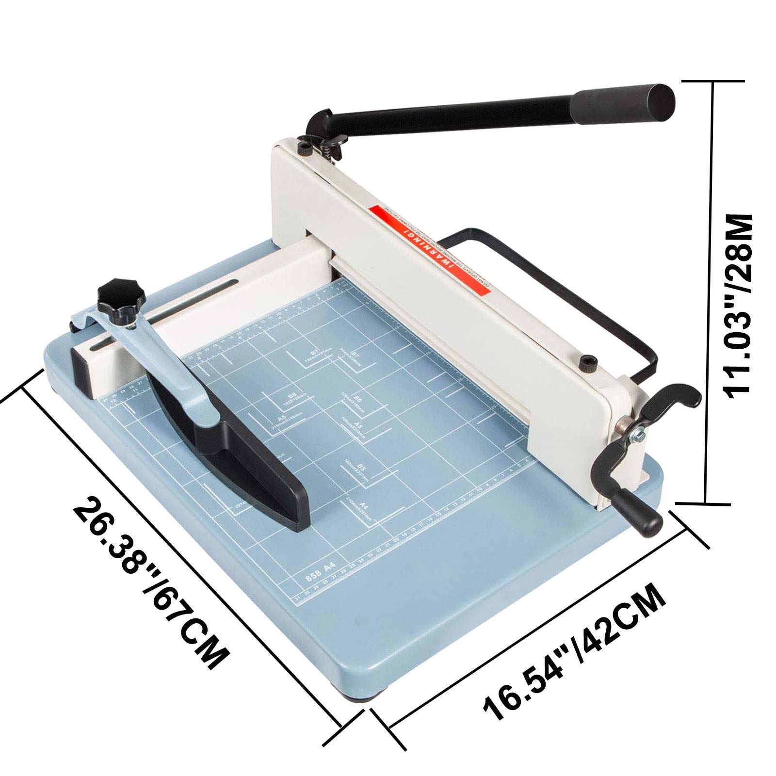 VEVOR Industrial Paper Cutter A3 Heavy Duty Paper Cutter 17 Inch Paper Cutter Heavy Duty 500 Sheets Paper with Clear Cutting Guide for Offices, Schools, Businesses and Printing Shops