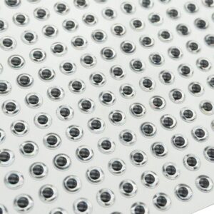 500pcs 4mm Silver 3D Holographic Fishing Lure Eyes 3D Lure Eye 3D Soft Eye 3D Holographic Lure Eye Fly Tying, Jigs, Crafts