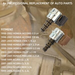 Dasbecan 28400-P6H-013 Transmission Shift Control Solenoid Valve B&C Shift Solenoid Compatible With 1998-2002 Honda Accord 2.3 L4 1998-1998 Honda Odyssey 2.3 L4 Repalce# 28500-P6H-013