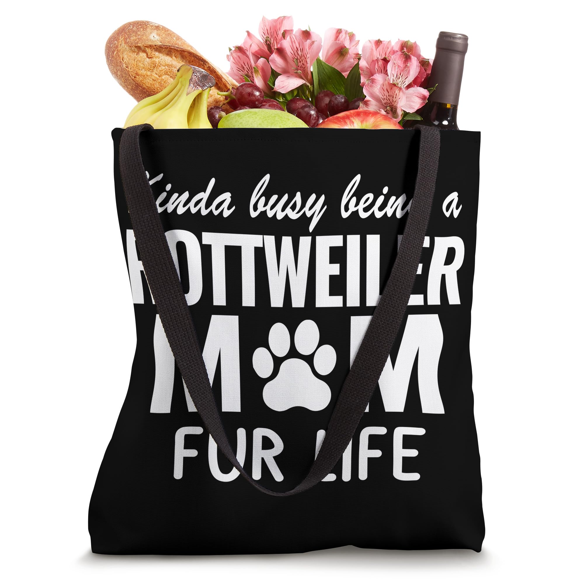 Rottweiler Mom Fur Life Dog Lover Gift For Women Tote Bag