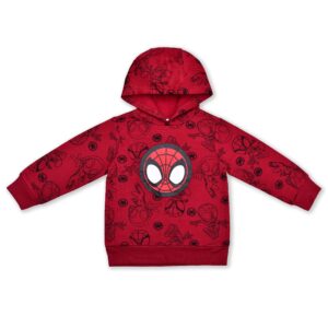 Marvel Spidey and His Amazing Friends Red Hoodie and Jogger Sweatpant Set for Toddler Boy, 2T