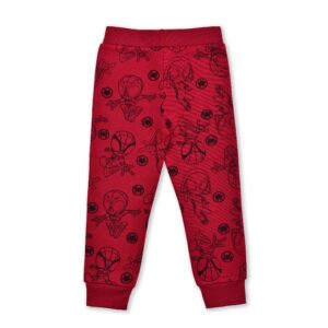 Marvel Spidey and His Amazing Friends Red Hoodie and Jogger Sweatpant Set for Toddler Boy, 2T