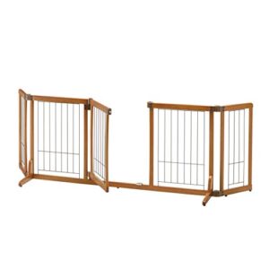 Richell Wide Premium Plus Gate Mini, for Small Dog, Fit Openings from 55” to 72” Wide