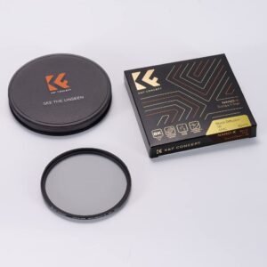 K&F Concept 82mm Diffusion 1/8 Black Multi-Coated Waterproof Scratch-Resistant Lens Filter for Vlog/Portrait Photography