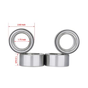 Front and Rear Wheel Hub Bearings Compatible with Polaris RZR 900 1000 4 S XP XC Turbo All Models，Replace # 3514699，3514627，3514822，3514924，3515090.（4 PCS)