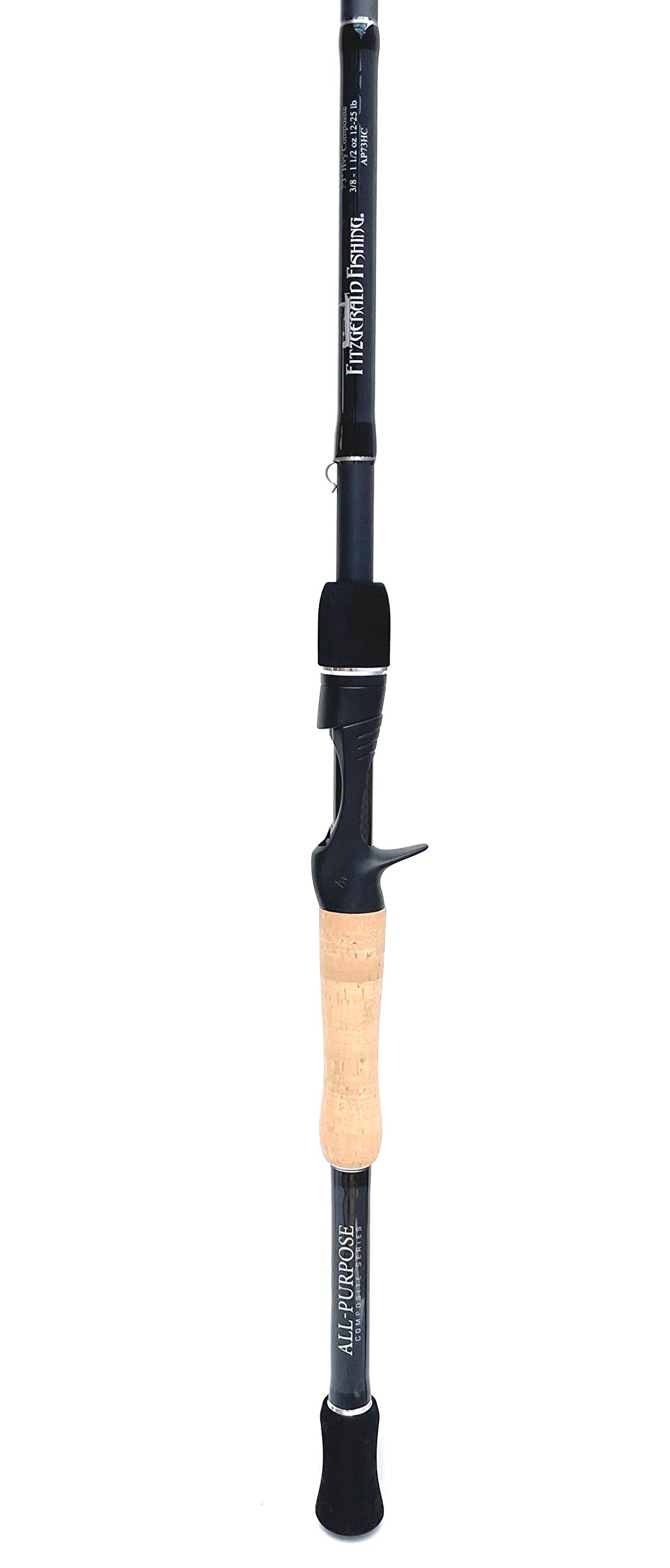 Fitzgerald Fishing All Purpose Composite Series Hybrid Blank That is Carbon Fiber and S Glass Best Moving Bait Rod Tournament Quality Bass Casting Rods Inshore Fishing (7'3" Heavy Composite)