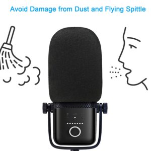 Wave 3 Pop Filter - Professional Mic Windscreen Foam Cover Compatible with Elgato Wave USB Condenser Microphone to Reduce Pops and Hisses by SUNMON