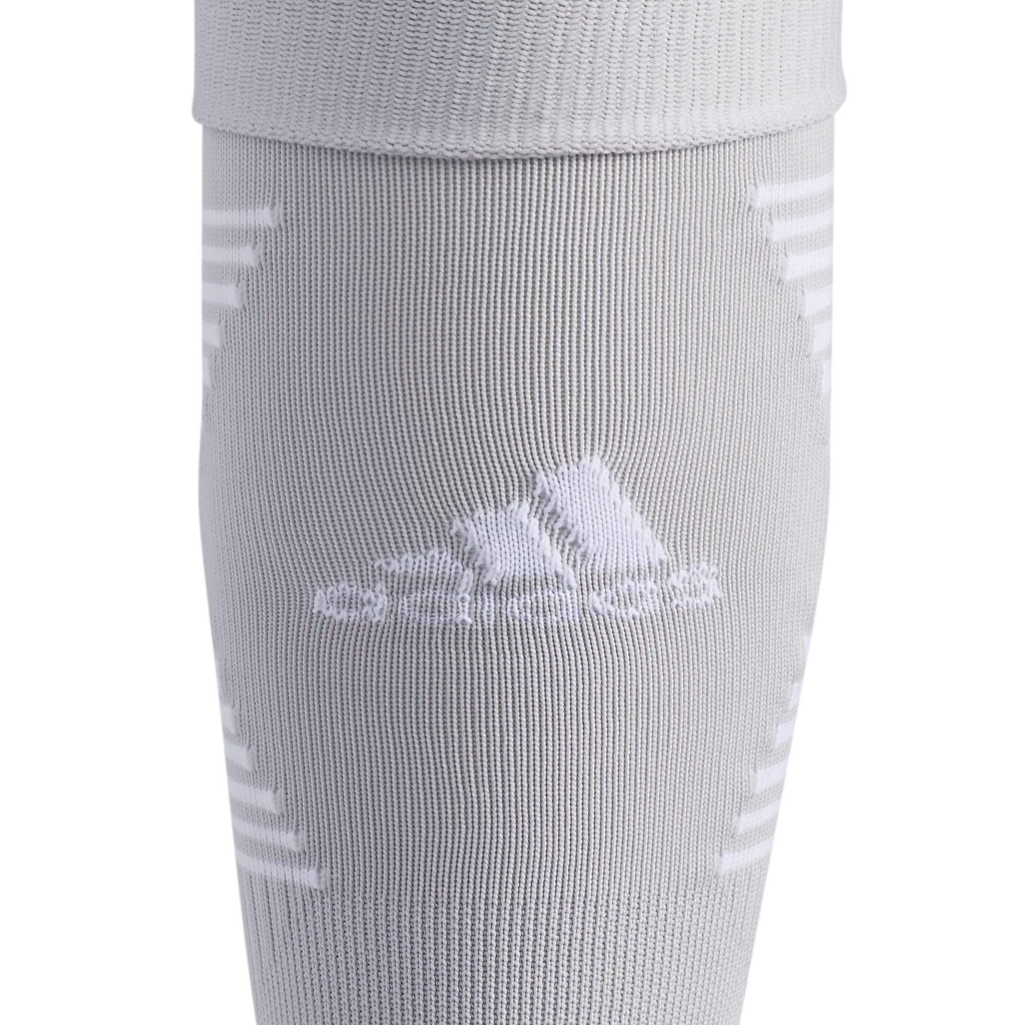 adidas Speed 3 Soccer Socks (1 Pair), Team Light Grey/White, Large