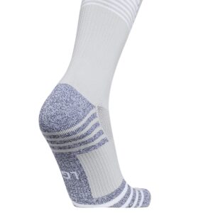 adidas Speed 3 Soccer Socks (1 Pair), Team Light Grey/White, Large