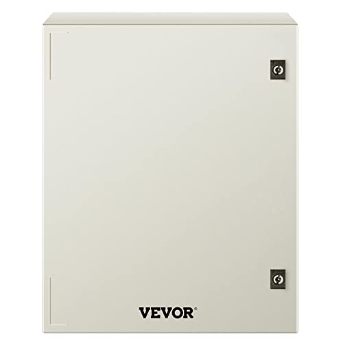 VEVOR Electrical Enclosure Box,23.6''×19.7''×9.1'',Fiberglass Junction Box,IP66 Waterproof & Dustproof,Outdoor Electrical Box,with Mounting Plat