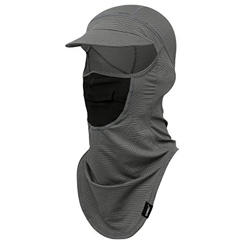 SUNMECI Balaclava Sun Protection Breathable Brim Full Face Mask Cooling Fishing Boating Cycling Sun Mask for Men Women Grey