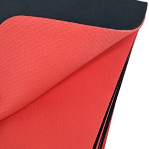 EKE Foldable Yoga Mat Eco Friendly TPE Folding Travel Fitness Exercise Mat Double Sided Non-slip for Yoga Pilates & Floor Workouts 72x25inx6mm with Carrying Bag