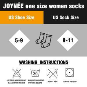 JOYNÉE Womens Low Cut Athletic Socks Heel Tab Colorful Cushioning Ankle Casual Socks 6 Pairs, Black, Size 9-11