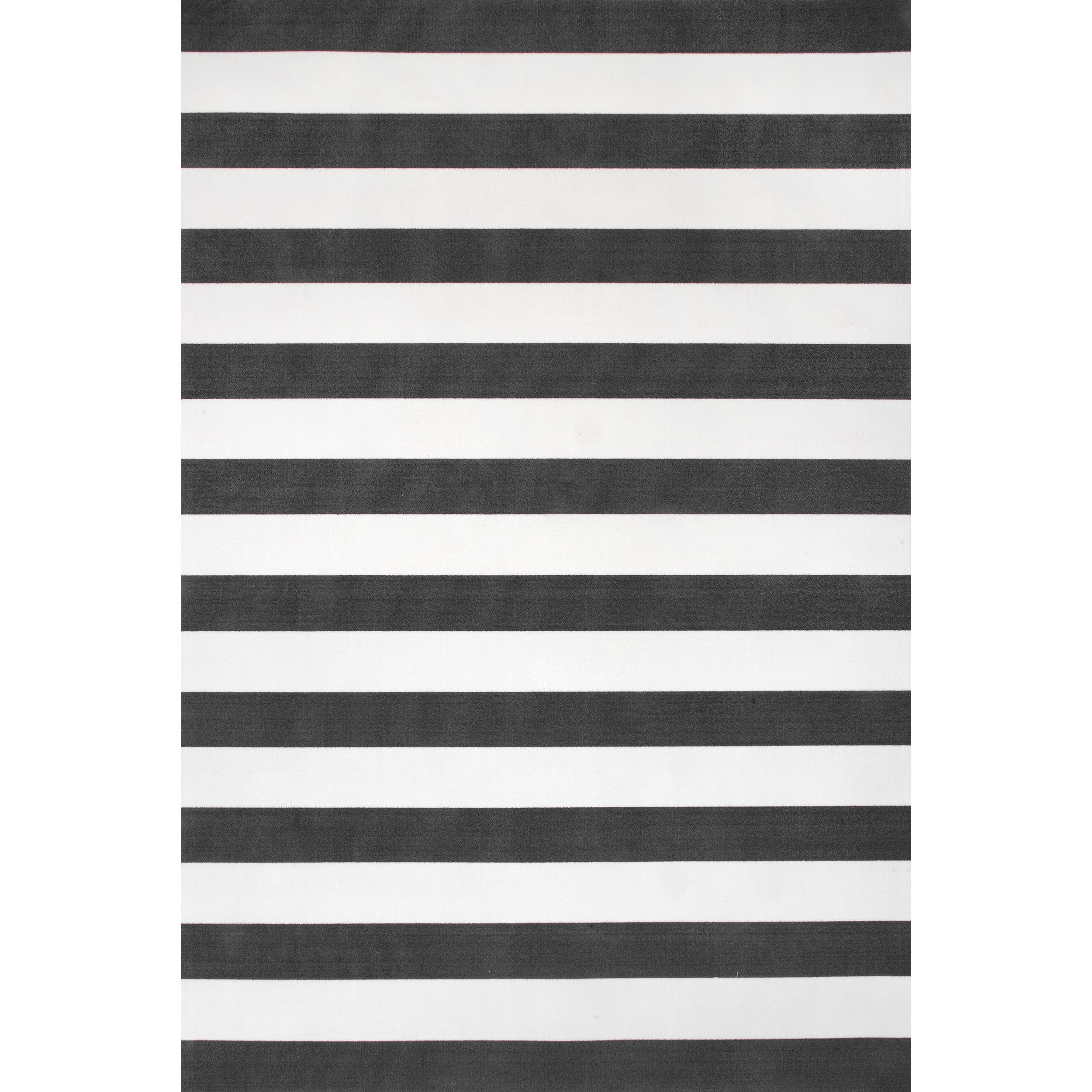 nuLOOM Christa Striped Indoor/Outdoor Area Rug, 9x12, Black