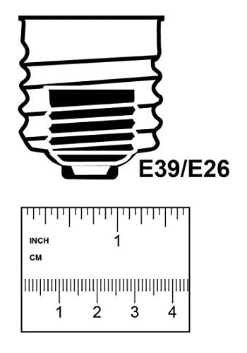 Feit Electric 300-Watt Equivalent CFLNI Quad Tube E26 Base with Mogul Base Adapter Non-Dimmable 65 Watt CFL Light Bulb, Daylight 6500K