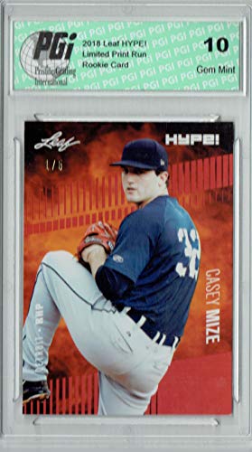 Casey Mize 2018 Leaf HYPE! #11 The #1 of 5 Rookie Card PGI 10