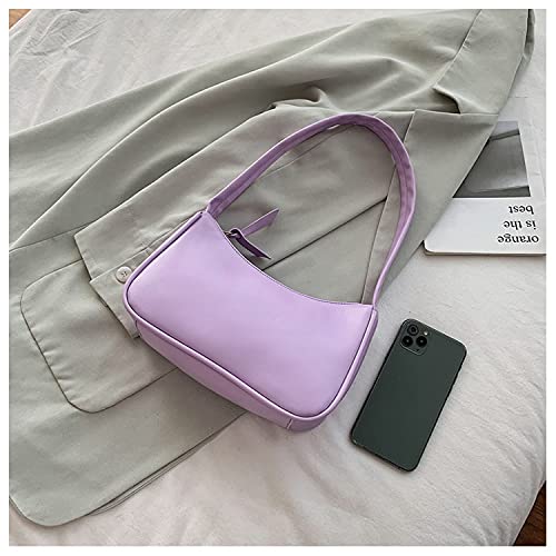 Suillty Women Vintage Underarm Shoulder Bag PU Leather Small Tote Wallet Handbag Clutch Purse