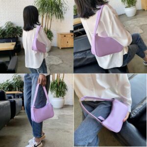 Suillty Women Vintage Underarm Shoulder Bag PU Leather Small Tote Wallet Handbag Clutch Purse