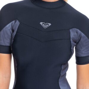 Roxy Womens 2/2 Syncro Short Sleeve Back Zip QLCK Wetsuit - Jet/Black | 10