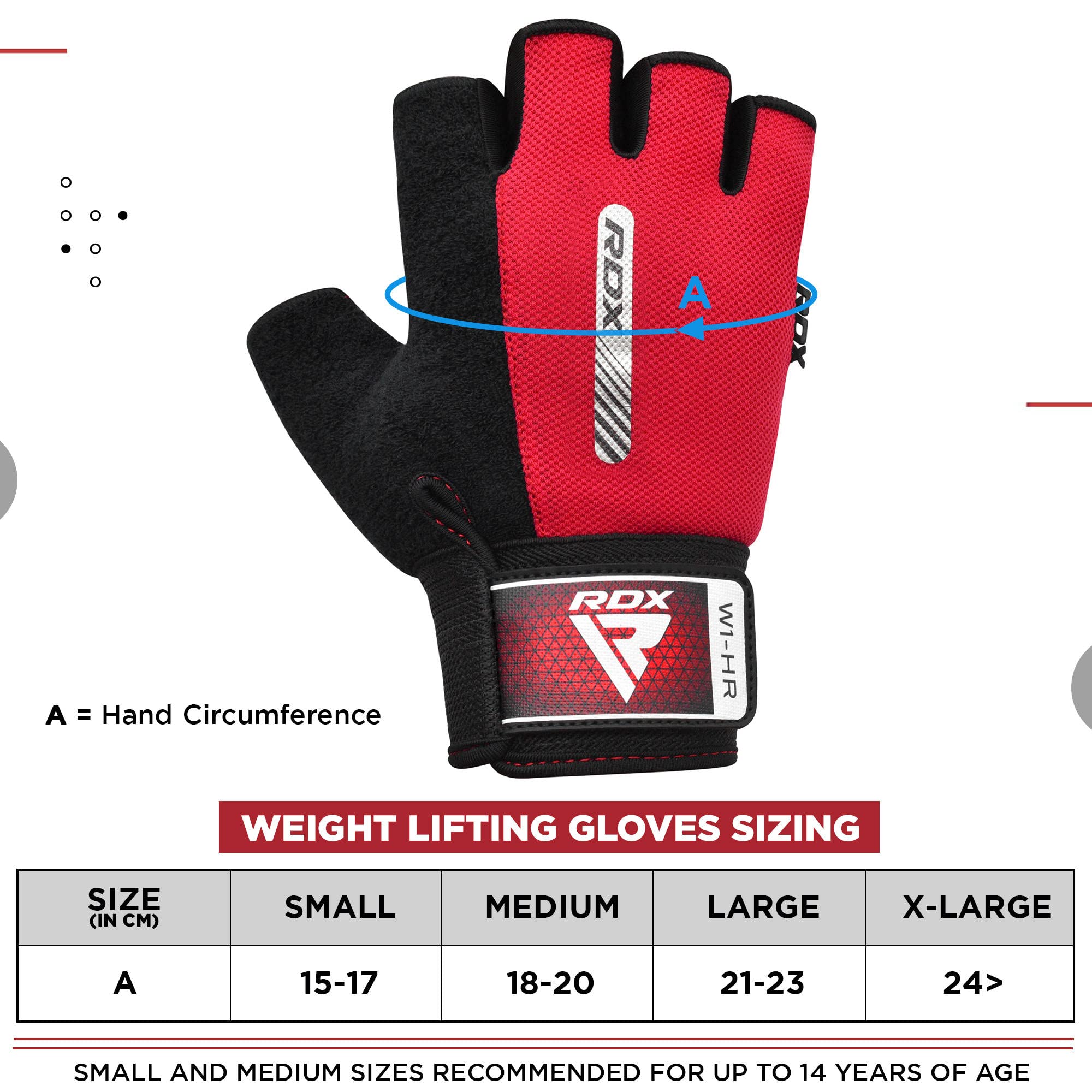 RDX Weight Lifting Gloves Fitness Workout, Anti Slip Padded Full Palm Protection, Ultra Ventilated, Bodybuilding Strength Training HIIT WOD Exercise, Half Finger Men Women Cycling Rowing Climbing