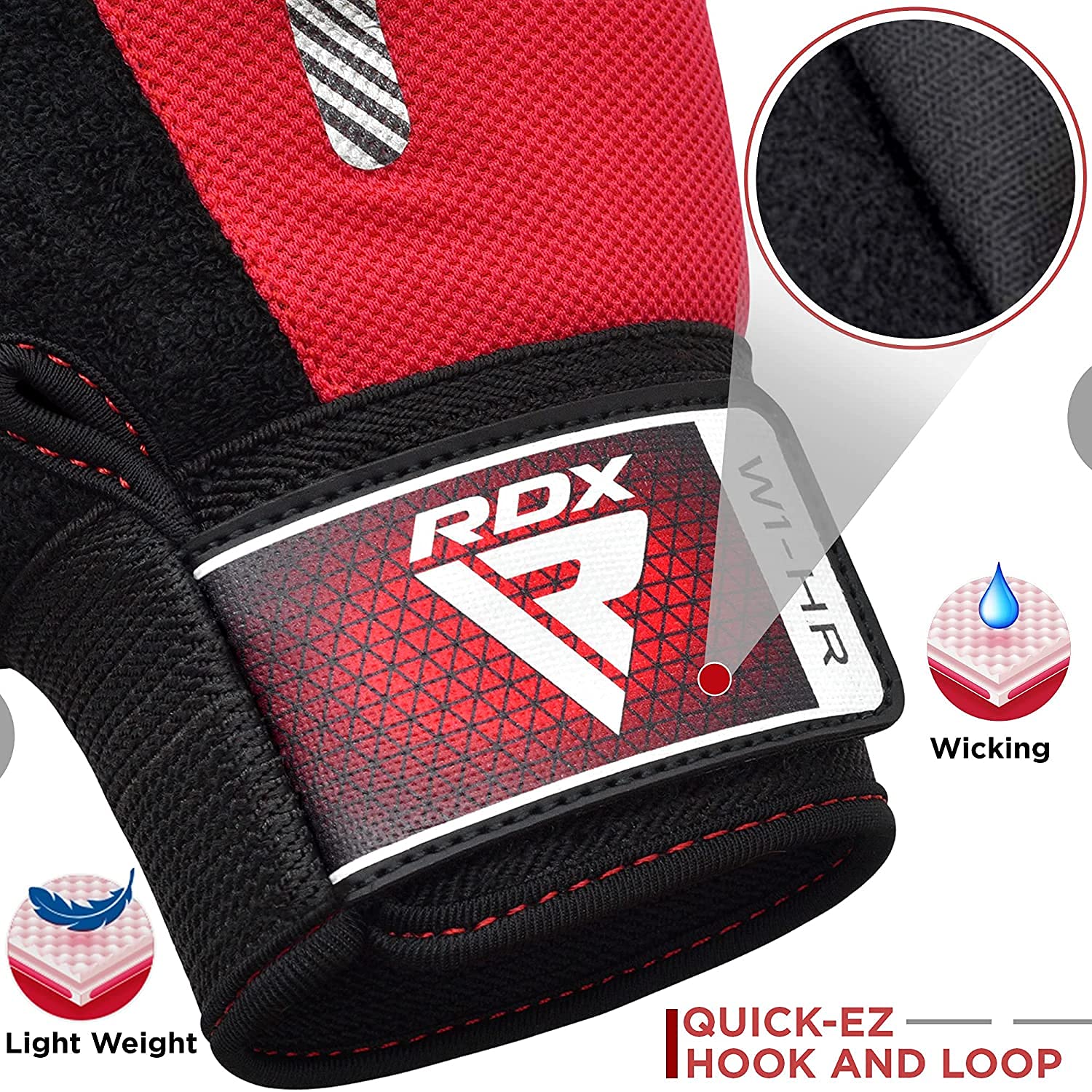 RDX Weight Lifting Gloves Fitness Workout, Anti Slip Padded Full Palm Protection, Ultra Ventilated, Bodybuilding Strength Training HIIT WOD Exercise, Half Finger Men Women Cycling Rowing Climbing