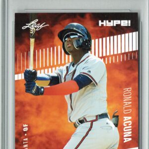 Ronald Acuna Jr. 2018 Leaf HYPE! #1A Just 5000 Ever Made Rookie Card PGI 10