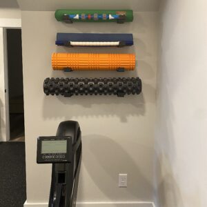 StoreYourBoard Yoga Mat Storage Rack, Foam Roller, Exercise Fitness Bands, Wall Hooks Gym Organizer