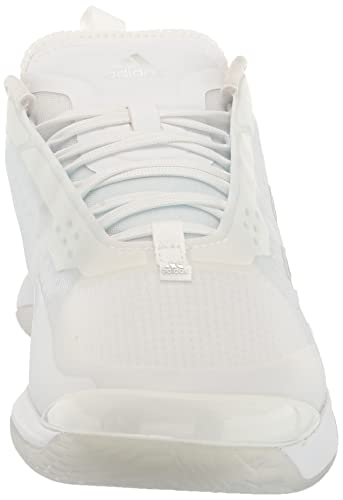 adidas Women's Avacourt Tennis Shoe, White/White/Silver Metallic, 9