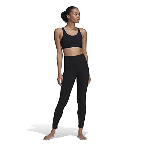 adidas womens Yoga High Waisted Tights Leggings, Core Black, X-Small US