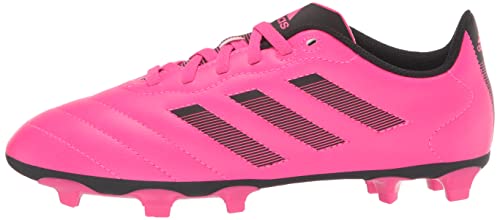 adidas Goletto VIII Firm Ground Soccer Shoe, Team Shock Pink/Black/Black, 13 US Unisex Little Kid