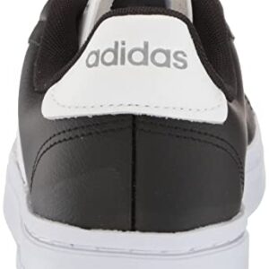 adidas Men's Grand Court Alpha Tennis Shoe, Core Black/White/Iron Metallic, 12