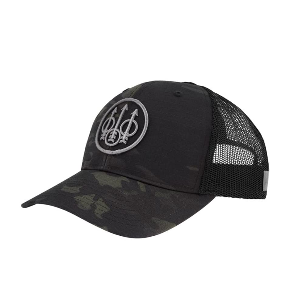 Beretta Men's Mesh Back Multicam Trucker Hat, Black Multicam, One Size Fits All