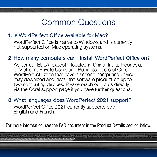 Corel WordPerfect Office Standard Upgrade 2021 | Office Suite of Word Processor, Spreadsheets & Presentation Software [PC Disc]