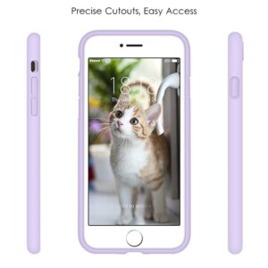 DTTO for iPhone SE Case 2020/2022, iPhone 7 8 Silicone Phone Case, [Romance Series] Shockproof Phone Case with Honeycomb Grid Cushion for Apple iPhone 7/8/SE 2020/2022, 4.7 inch, Lavender