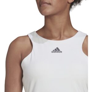 adidas Women's Tennis Y-Tank Aeroready, White, Small