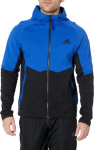 adidas men's designed 4 game day fullzip, team royal blue, small