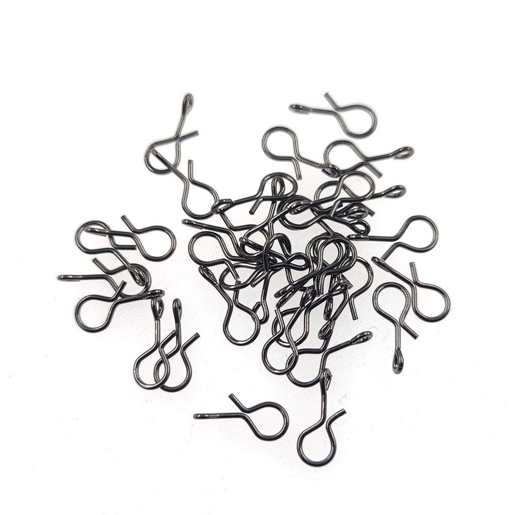 Quick Fly Fishing Snaps Stainless Steel No Knot Fast Snaps Quick Lure Change Clips for Flies Jigs Lures Pack of 100 (S-5mm/0.2"-100pcs)