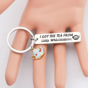 Bridge Inspired Keychain I Got The Tea From Lady Whistledon (Got The Tea)