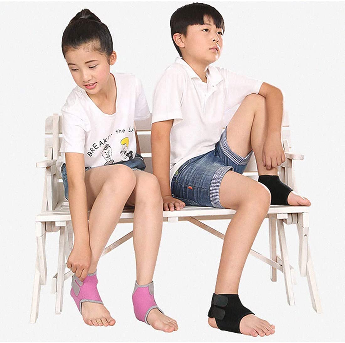 Kids Children Compression Ankle Brace Support Sleeve Adjustable Foot Stabilizer Ankle Guard Pads for Arthritic Pain Relief & Injury Rehabilitation, Elastic Ankle Protector for Sports, 1 Pair