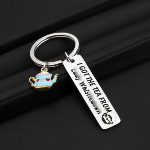 Bridge Inspired Keychain I Got The Tea From Lady Whistledon (Got The Tea)