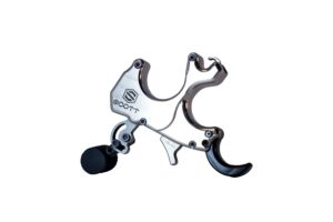 scott archery apex, thumb trigger release, medium, silver