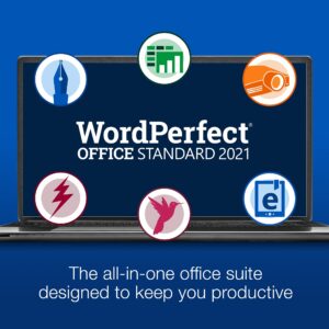 Corel WordPerfect Office Standard Upgrade 2021 | Office Suite of Word Processor, Spreadsheets & Presentation Software [PC Disc]