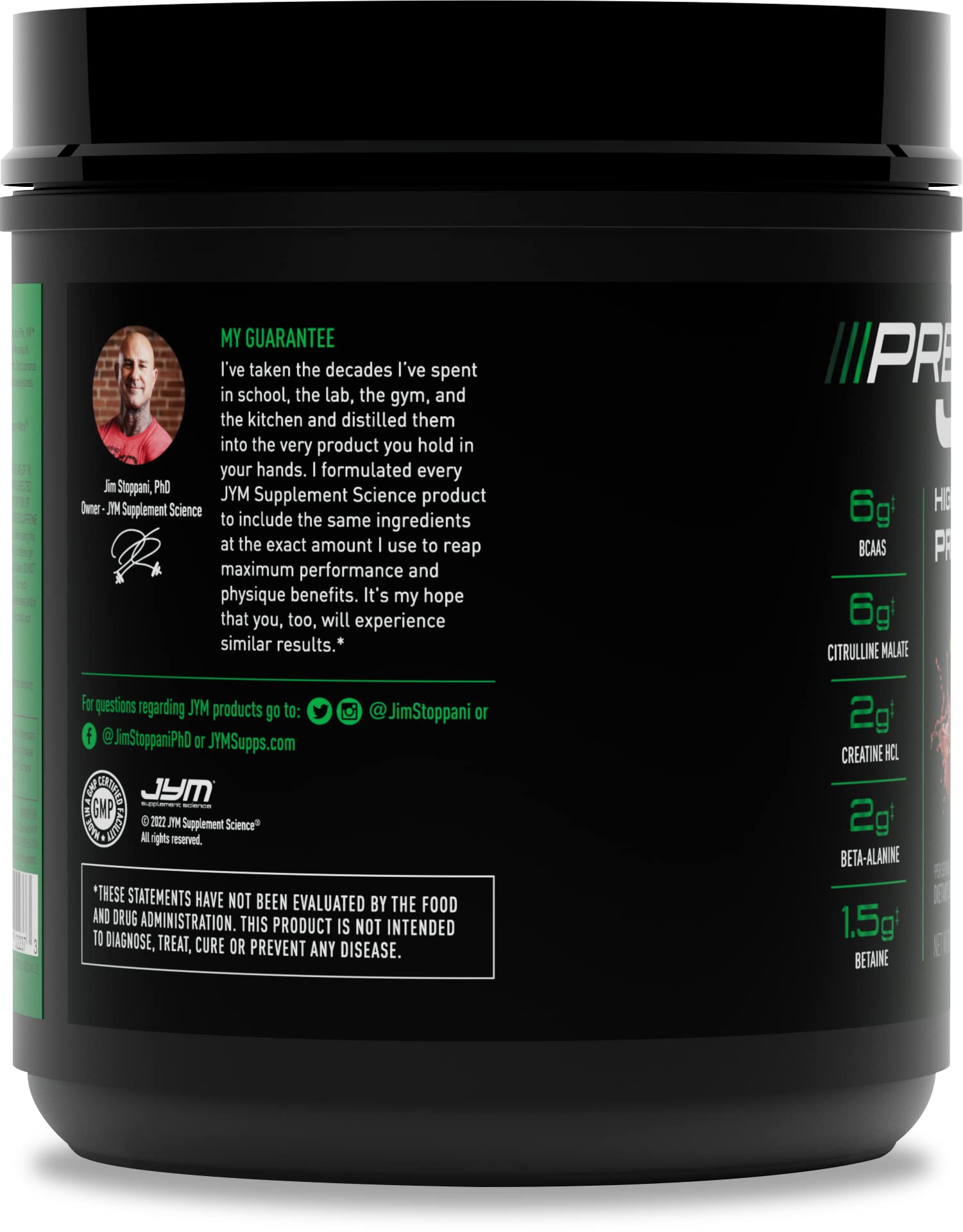 PRE JYM 30 Servings - Black Cherry