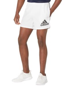 adidas men's run it shorts, white, x-small