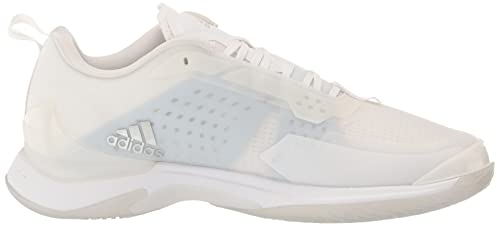 adidas Women's Avacourt Tennis Shoe, White/White/Silver Metallic, 7