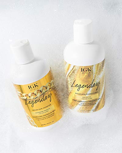 IGK LEGENDARY Dream Hair Shampoo | Healthy + Hydrated + Shine | Vegan + Cruelty Free | 8 Oz